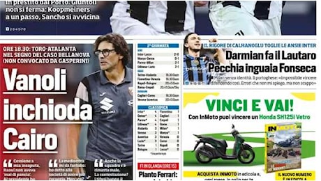 Tuttosport: “Vanoli inchioda Cairo”