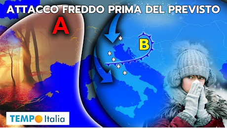 Si anticipa un primo impulso freddo e già neve bassa. Ecco quando