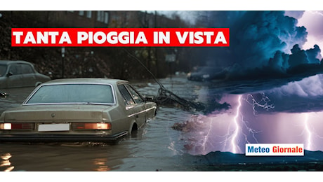 Meteo: tantissima pioggia tra Venerdì e Domenica, le regioni colpite