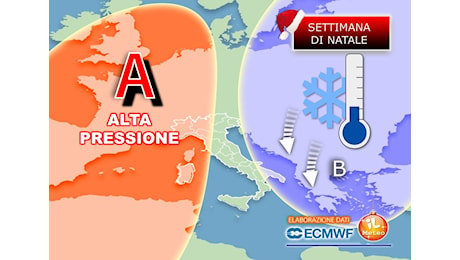 Meteo: Settimana natalizia, la Previsione è cambiata. Vediamo cosa accadrà per l'inizio delle Feste