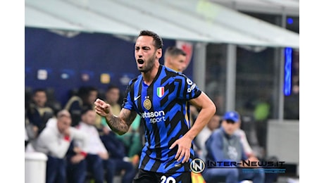 Calhanoglu gol contro la Stella Rossa! L’Inter torna a segnare su punizione