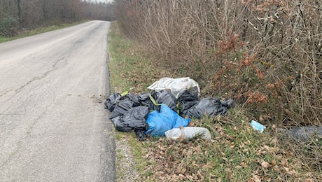 Abbandonano rifiuti in strada ma lasciano tracce nelle buste, beccati dalla polizia locale