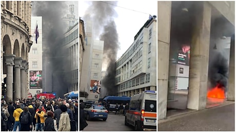 Milano, scoppia incendio in corso Vittorio Emanuele: paura in centro, evacuato edificio