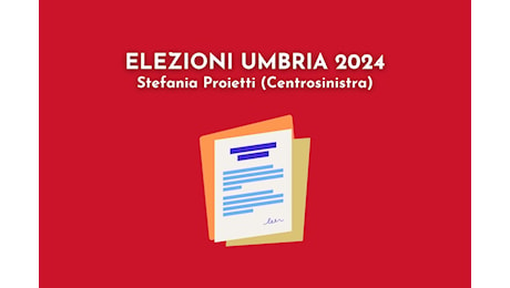 Elezioni Umbria 2024: programma Stefania Proietti e proposte disabilità