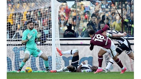 Udinese-Torino 2-2: video, gol e highlights