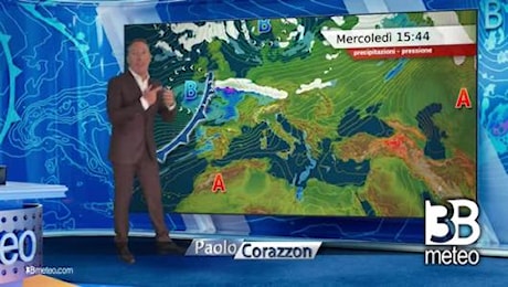 Previsioni meteo video di mercoledì 08 gennaio sull'Italia