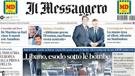 I Friedkin prendono l'Everton, Il Messaggero apre: La Roma resta centrale