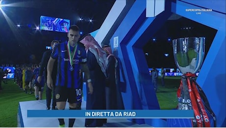 Inter, la premiazione del secondo posto - Supercoppa Italiana 2025 Video