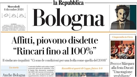 Repubblica (ed. Bologna) stamani: Il Bologna dilaga col Monza. Orsolini ko