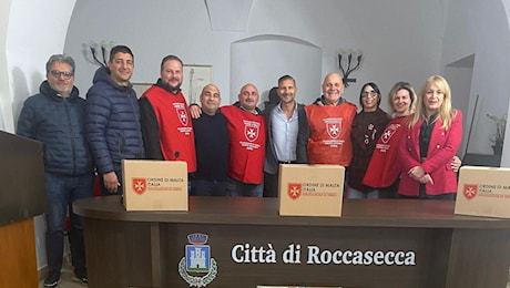 Roccasecca – Consegna di Natale speciale, Ordine di Malta e Comune insieme per le famiglie in difficoltà