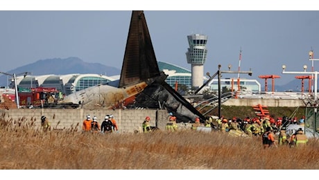 Tragedia aerea in Corea del Sud, collisione con volatili e atterraggio contro muro di cemento