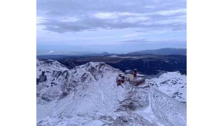 Prima spruzzata di neve sulle montagne veronesi