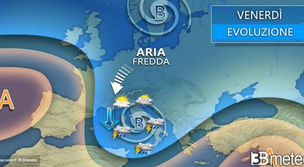 Meteo Italia Divisa In Due A Natale Ocyg