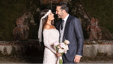 Gigi Buffon e Ilaria D'Amico, nozze romantiche con tanti amici vip