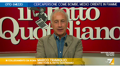 Travaglio a La7: “Avremo una Ue più bellicista, butteremo tanti miliardi per comprare armi come ci chiede l’illuminato Draghi, sempre sia lodato”