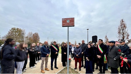 Inaugurato 'Parco Giulia Cecchettin' nel Comune di Venezia