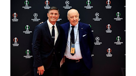 VIDEO IN − Zanetti e Marotta dopo il pranzo Uefa: breve battuta!