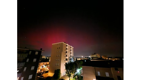 L’Aurora Boreale illumina la notte carpigiana