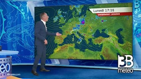 Previsioni meteo video di lunedì 22 luglio sull'Italia