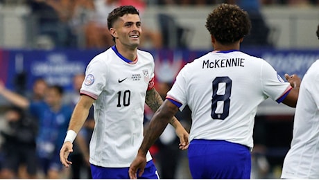 Milan-Juventus all'americana: Pulisic e Weah a segno con gli stati Uniti, assist di McKennie e Musah