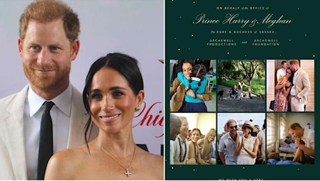 Harry e Meghan: nella cartolina di Natale anche i figli Archie e Lilibet. Non comparivano dal 2022