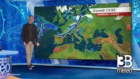 Previsioni meteo video di giovedì 09 gennaio sull'Italia