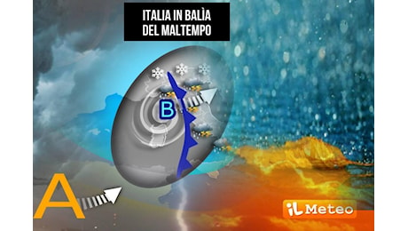 Meteo con pioggia, vento e neve fino al weekend: Italia in balìa del maltempo