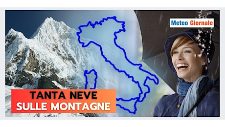 Meteo: badilate di neve a quote interessanti