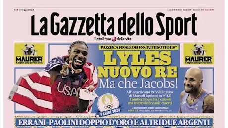 La prima pagina de La Gazzetta dello Sport : Atalanta, guaio Real: Scamacca ko