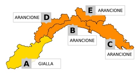 ARPAL: prolungata ed estesa l’allerta arancione per temporali