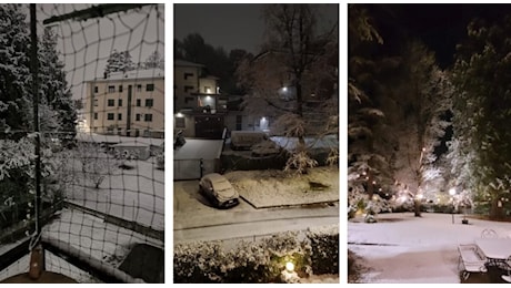 Maltempo Lombardia, neve a bassa quota nel Varesotto: imbiancata anche Varese | FOTO