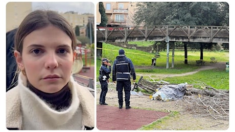 Albero crolla e uccide una donna a Colli Aniene, una testimone: I bimbi aspettavano che si svegliasse