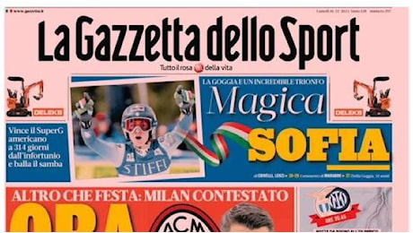 Supertest scudetto, Lazio-Inter coi titolarissimi. Le prime pagine del 16 dicembre