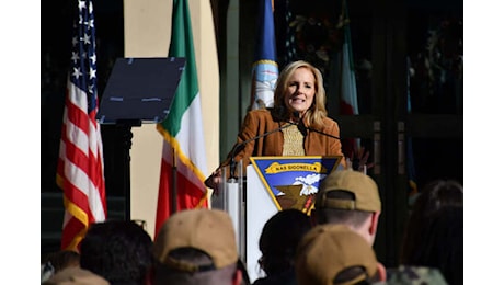 Jill Biden a Sigonella, 'meraviglioso questo giorno con voi'