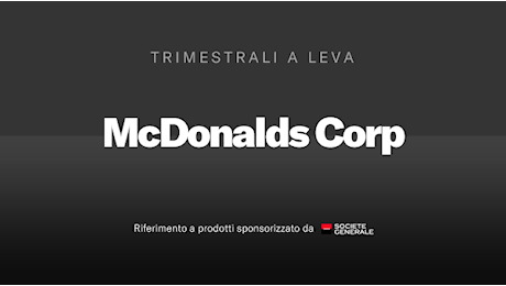 McDonald's può pagare l’euforia