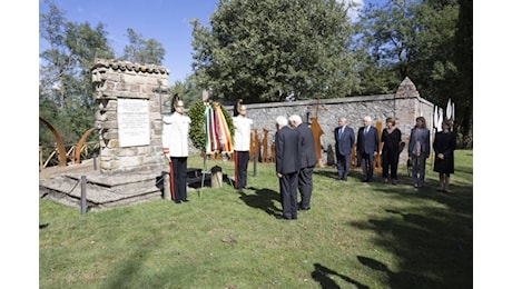 Mattarella a Marzabotto insieme al presidente tedesco nell’80° anniversario degli eccidi di Monte Sole