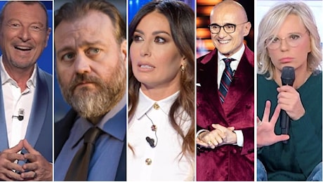 Ascolti tv: Kostas, GF, Gregoraci, Amadeus… pioggia di mazzate