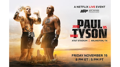 Jake Paul vs. Mike Tyson, stanotte l’atteso match