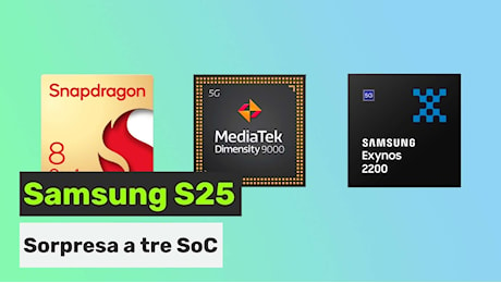 Snapdragon o Exynos? No, Samsung Galaxy S25 stupirà tutti con un terzo SoC