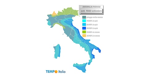 Prossima settimana, piogge senza freni. Ecco dove di più con mappa