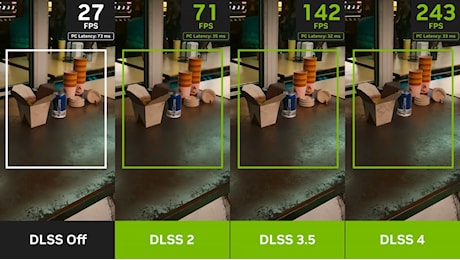 NVIDIA DLSS 4: il Frame Generation diventa MULTI, e le prestazioni salgono fino a 8X