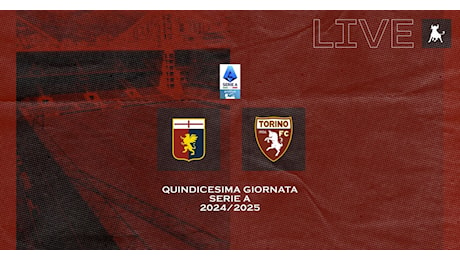 LIVE! Genoa-Torino 0-0