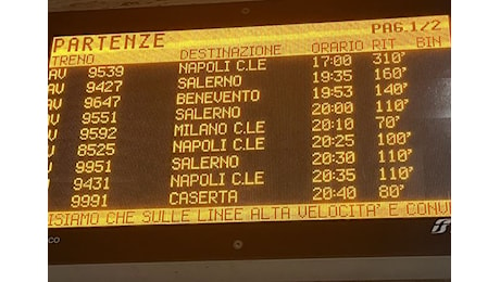 Diario di una giornata difficile sui treni in Italia