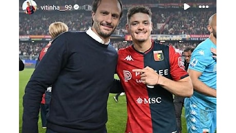 Gilardino esonerato dal Genoa, Vitinha: Grazie per tutto. Le auguro tanta fortuna