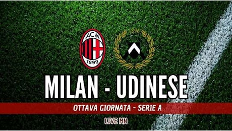 LIVE MN - Milan-Udinese (1-0): Diavolo in 10, Reijnders espulso