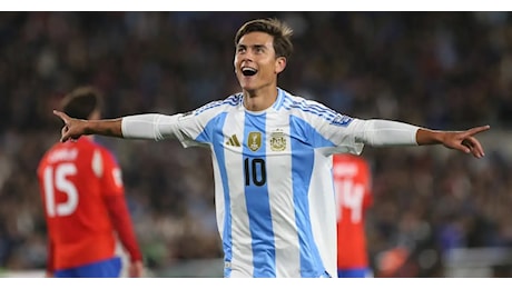 Argentina, Dybala entra e segna con la 10 di Messi: 3 a 0 al Cile (VIDEO)