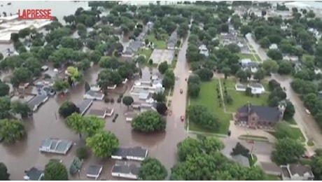 Usa, alluvione nell'Iowa: le immagini dal drone sono impressionanti