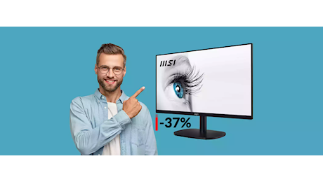 Ti serve un nuovo monitor FullHD? Questo 24 pollici oggi costa 74€