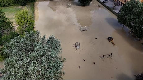 Dal drone: il giorno dopo l'alluvione a Mulazzano Ponte