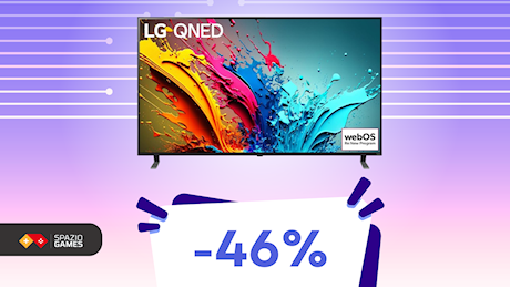 Gaming al top con questa smart TV LG QNED da 55, oggi quasi a META' PREZZO!